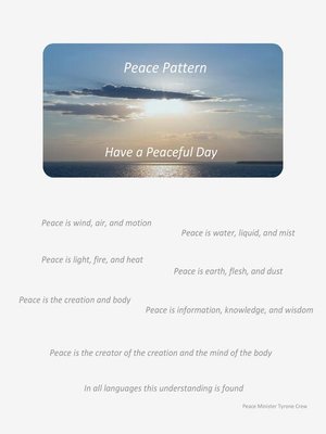 cover image of Peace Pattern Have a Peaceful Day